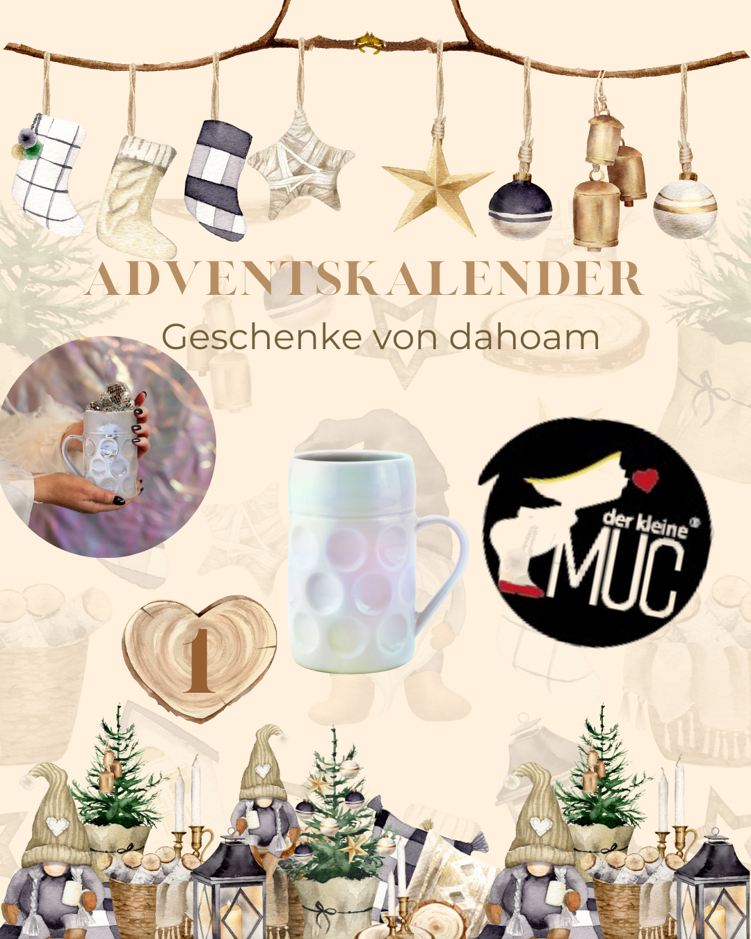 Der kleine MUC, das 1. Türchen im Adventskalender von DAHOAM